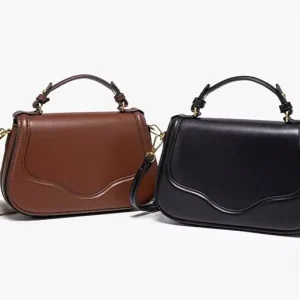 Ladies PU Leather Shoulder Bag with Single Strap Fashionable Trendy Sling Handbag for Women Summer Fashion Bags