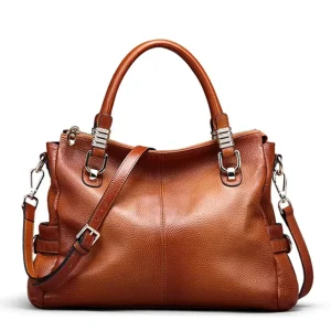 Ladies Retro Leather Handbag Large Capacity Daily Commuter Bag Casual Joker Ladies Messenger Bag Customized Logo