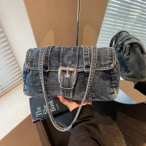 Ladies Shoulder Denim Tote Hand Bags Newest Designer Handbags for Women