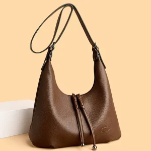 Ladies Soft Casual Tote Bag Waterproof Handbag Zipper Closure Letter Decoration Polyester PU Lining