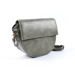 Ladies Vintage Style Single Shoulder Crossbody Handbag Fashionable PU Leather with Portable Polyester Lining