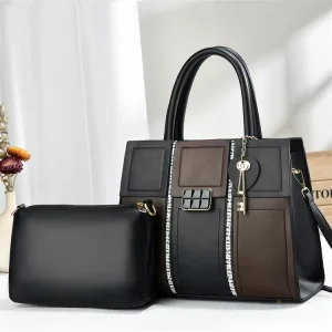 Ladies Wedding Luxury Designer Vintage Style Trendy Small Women’s 2 Piece Handbag Set