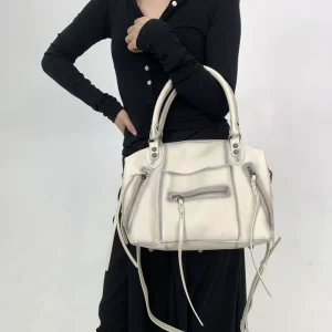 Ladies’ Y2K Tassel Hot Girl Street Shoulder Bag with Multiple Pockets Vintage Crossbody Handbag