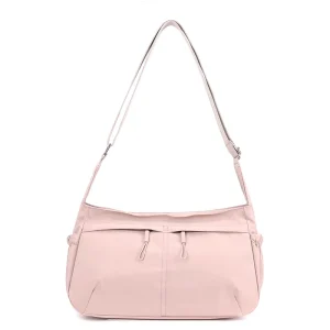 Lady Fashion Large Capacity Single Shoulder Crossbody Belt Bag with Zipper & Hasp Closure Polyester Material Portable