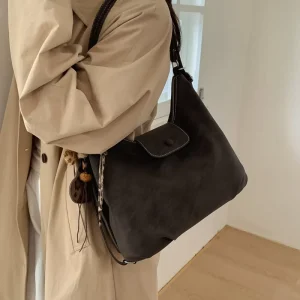 Large Capacity Bag Women’s New Retro Versatile Casual Crossbody Bag Texture Multifunctional Single Shoulder Commuting Bag