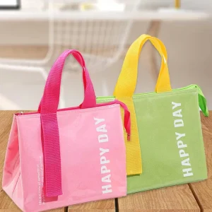 Large Capacity Bento Bag for Students and Office Workers Lunch Box Bag Portable Insulated Bag