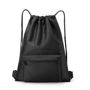 Large Capacity Customized Waterproof Drawstring Backpack Bag Gym Sports Basketball with Zipper and Pocket
