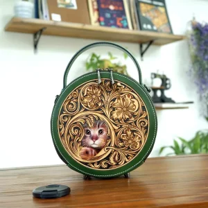 Large Capacity Genuine Leather Women’s Shoulder Bag Fashion Summer Handbag with Anti Theft Feature
