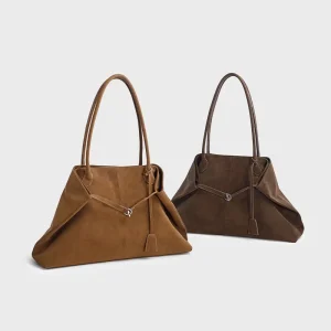 Large Capacity Lady Single Shoulder Bag High End Women Underarm Bag New Design Fabric PU Girl Tote Bag