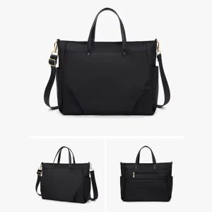 Large Capacity Laptop Briefcase for Women Professional High End Lady High End Tote Bag Single-Shoulder or Crossbody Carry Bag