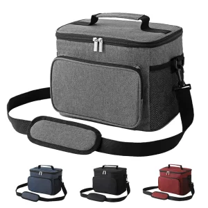 Large Capacity Oxford Cloth Tote Insulated Lunch Bags Box for Women Men Portable Outdoor Travel Picnic Storage Cooler Bags