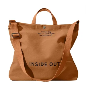 Large Capacity Shopping Bags Woman Black Canvas Tote Bag High End Versatile Shoulder Bag