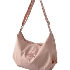 Large Capacity Single Shoulder Bag for Women Simple Versatile Dumpling Bag Casual Student