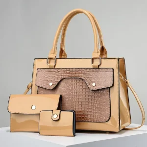 Large Capacity Single Shoulder Crossbody Handbag Three Piece Handbag Set High Quality Casual Tote Bag for Women