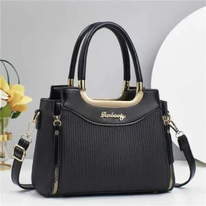 Large Capacity Women’s Casual Crossbody Handbag Simple Messenger Style With PU Lining Perfect Daily Use for Middle Aged Moms