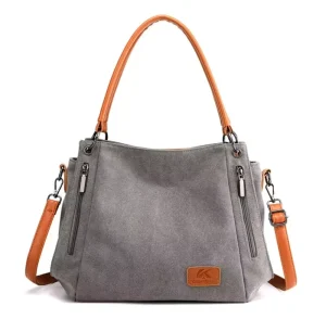 Large Capacity Women’s Shoulder Bag Simple Canvas Design for Students and Art Lovers Handbag