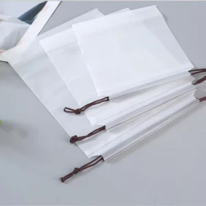 Large Plastic Drawstring Bag EVA Plastic Frosted Bags Pouch Gift Draw String Packaging Poly Bag for Clothes