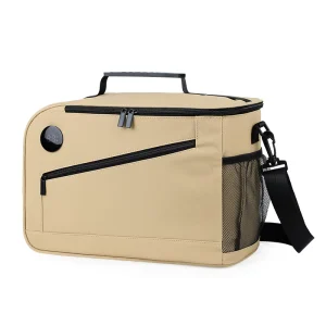 Large capacity Nylon Zipper Oxford Cloth Cooler Lunch Bag Car Display Cooler Outdoor Insulated Picnic Bag