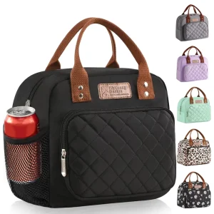 Large capacity Portable Insulated Polyester Lunch Bag for Office Workers Outdoor Picnics Compact Design Heat cold Cooler Bags