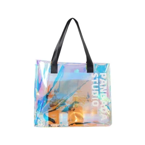 Laser Holographic Clear PVC Waterproof Strong Durable Multiple Function Shoulder Bags