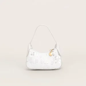 Latest Trendy Women’s Hobo Shoulder Bag Fashionable Bling Evening Bag with Zip Closure for Wedding Parties Ladies Sequins