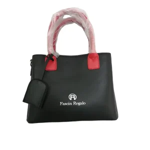 Leather Casual Tote Bag With Alligator Pattern Open Top Rivet Detail & Linen Lining Women’s Shoulder Strap Handbag