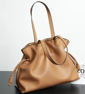 Leather Luxury Women’s Hand Bags Fashion Cowhide Leather Drawstring Ladies Shoulder Bag