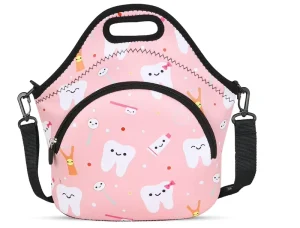 Lightweight Portable Cartoon Lunch Bag for Kids School Picnic Travel Outdoor Food Carrying Insulated Waterproof Durable Reusable