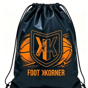 Lightweight Waterproof CPE Drawstring Bag Custom Logo Printed Sports Gym Sack for Fitness Running Camping