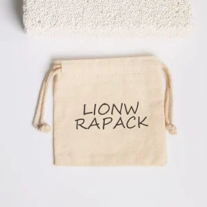Lionwrapack Custom Drawstring Cotton Jewellery Pouch Packaging Cotton Gift Pouches with Logo