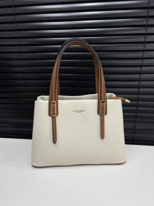 Litchi patterned leather texture tote bag special edition large capacity handbag high-end solid-color women’s bag