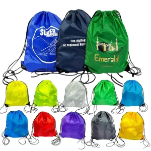 Logo Custom Drawstring Bag Draw String Pouch Large Drawstring Backpack Bag Camping Climbing Gym Sport Trip Basketball
