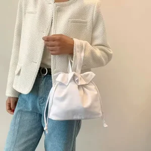Lunch Bag Eco Friendly Reusable Shopping Customized Design Large Capacity Canvas Drawstring Tote Bag