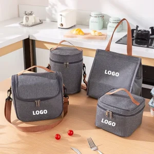 Lunch Bag Portable Insulated Lunch Box Bag with Adjustable Shoulder Strap School Work Picnic Cooler Bag for Adult Children