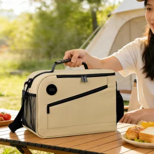 Lunch Bag with Temperature Display Waterproof and Insulated Feature 13 Liters Capacity with Zipper Closure
