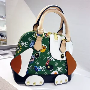 Luxury Bags Women Cute Personality Handbags Fashion Cartoon Dog Big Eyes Bag Graffiti Shoulder Bag for Ladies