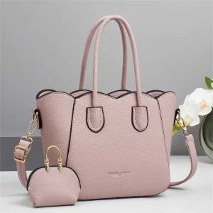 Luxury Bateli Designer Pu Leather Waterproof Saddle Open Top Small Tote Crossbody Bag for Women Daily Use Polyester
