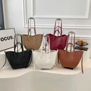 Luxury Designer Crossbody Tote Small PU Leather Shoulder Bag for Women Female Brand Retro New Handbags and Purses Tote Bag