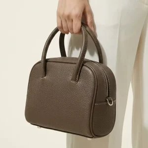 Luxury Designer Handbags for Women Real Grain Leather Manufacture Ladies Boston Shoulder Bag Purses Clutch Bags OEM ODM