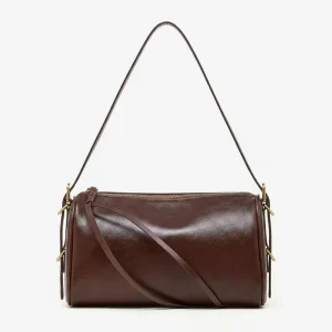 Luxury Genuine Leather Pillow Bag&Modern Classic Boston Shoulder Bag&Minimalist High-end Cowhide Handbag