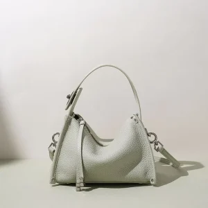 Luxury Genuine Leather Women Handbag Trending Geometric Tote Bag Soft Cowhide Lady Crossbody Bag Small Designer Hobo Bag