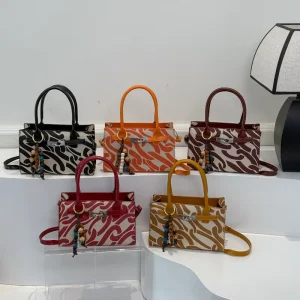 Luxury Handbags Women’s Pu Leather Tote Bag Purse Ladies Zipper Single Shoulder Messenger Bags