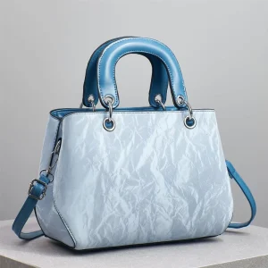 Luxury Handbags for Women Famous Brands PU Solid Color Pillow Hand Bags Zipper Fashionable Daily Handbags