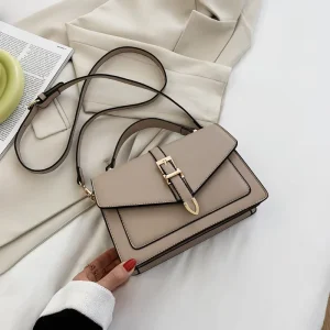 Luxury Ladies Small Waterproof 3L+ Capacity Shoulder Clutch Bags PU Leather Zipper Closure Fashion Brand Bag
