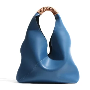 Luxury Leather Handbags for Women Genuine Cowhide Bucket Bag Sac a Main Femme Trend Designer Shoulder Tote Bolsos Para Mujer