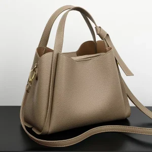 Luxury Soft Leather Women Handbag New Arrival Basket Shape Bag Fashionable Versatile Crossbody Shoulder Bag for Women