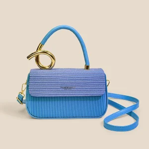 Luxury Women’s Square Handbag with Metal Lock and Single Strap Elegant Shoulder Bag Design