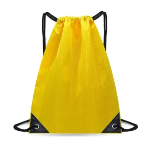 MOQ 1 Pc Large Capacity Custom Logo Corporate Events Polyester Drawstring Christmas Bags