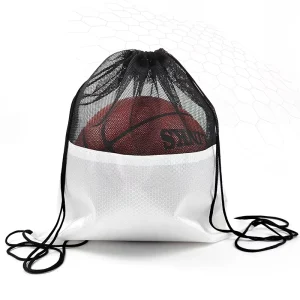 MOQ 1 Pc OEM Custom Logo Promotional Gift Polyester Drawstring Bags With Custom Printed Logo