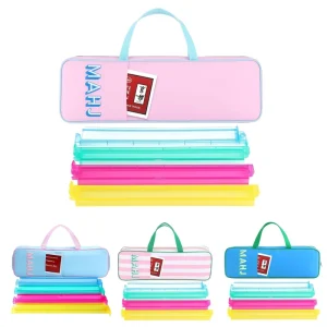 Mahjong Storage Bag Luxury Modern Expandable Large Capacity Lightweight Polyester Portable Travel Handbag Cosmetic Organizer